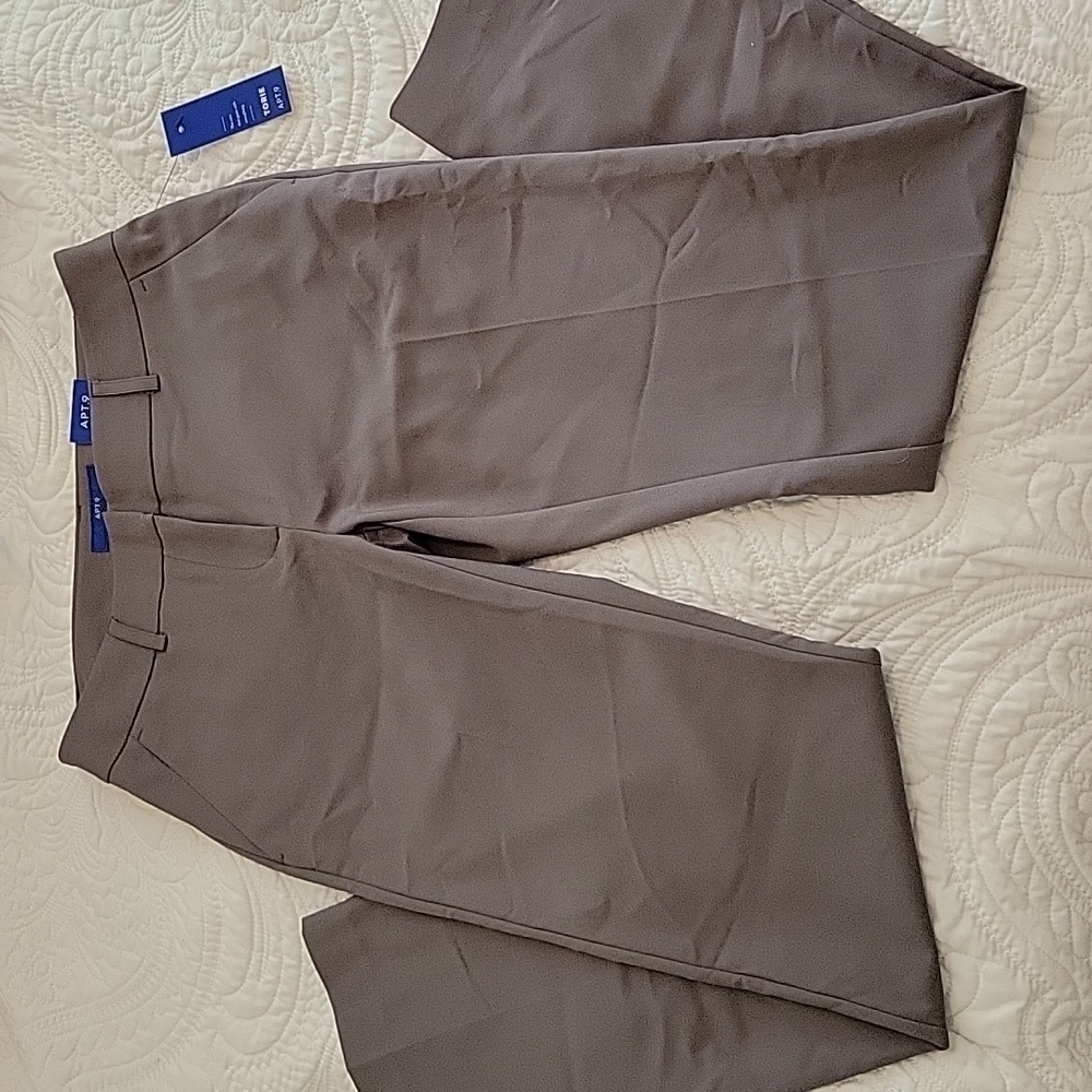 Straight Mid Rise Slacks